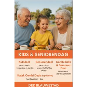 Kids & Seniorendag bij Kayakverhuur DEK Blauwestad Oldambtmeer Groningen Nederland