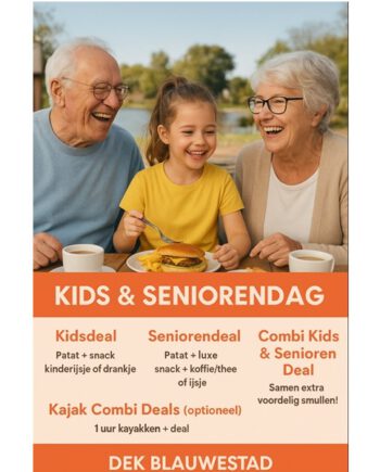 Kids & Seniorendag bij Kayakverhuur DEK Blauwestad Oldambtmeer Groningen Nederland