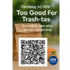 Too Good for trash tas Te goed om weg tegooien overgebleven producten kopen in tas je weet niet wat je krijgt Drinken Eten Kayakverhuur DEK Blauwestad Oldambtmeer Groningen Nederland
