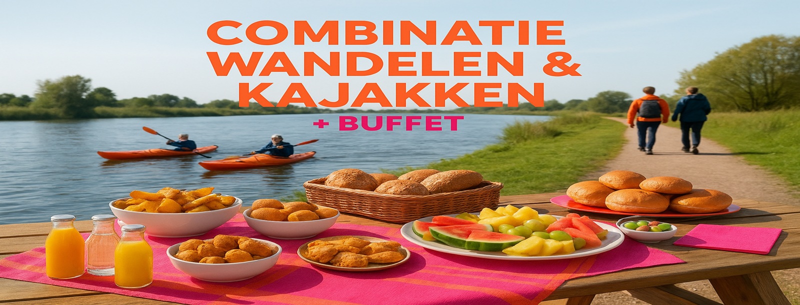 Wandelen & Kajyakken Buffet lunch of ontbijt