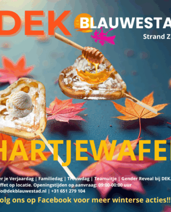 HARTJEWafel DEK BLAUWESTAD OLDAMBT STRAND ZUID TERRAS